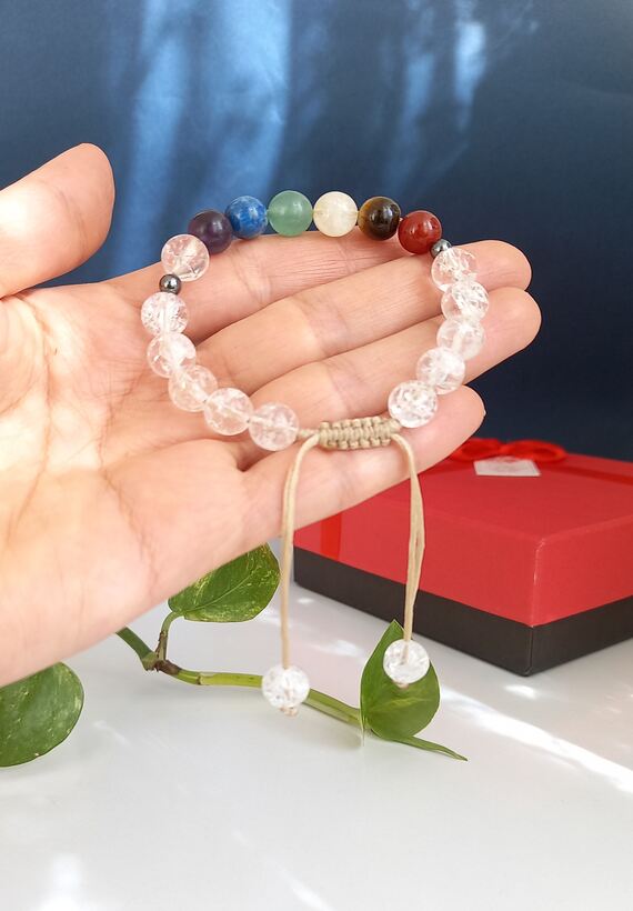 دستبند سنگ هفت چاکرا